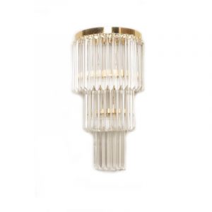 Aplique Pedras Cristal 3 Alturas