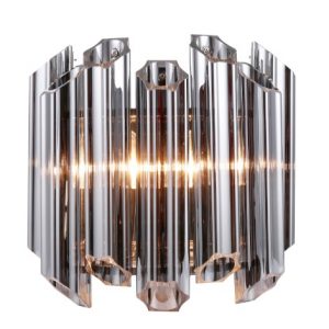 Aplique de Parede Cristal Gris 33x17x32cm