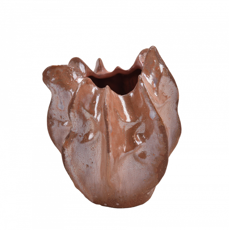 Jarra Irregular Salmão 16.5×19.5cm