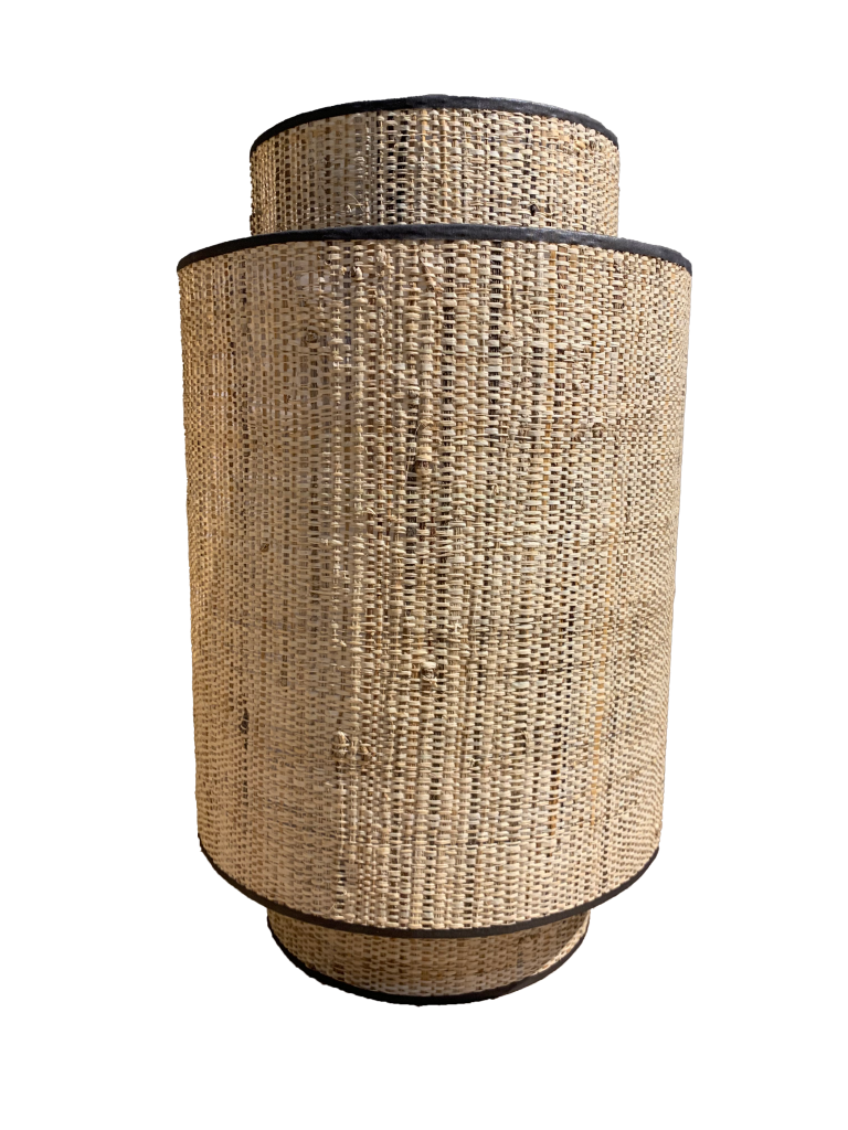 Abat-jour Teto Tela Banana C/  Suporte Preto