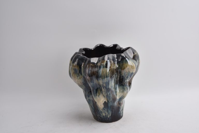 Jarra Meteorito Tons azul Manchado