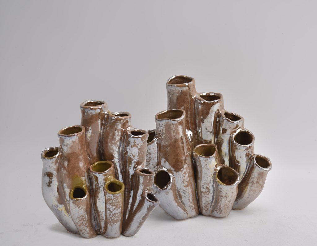 Jarra Corais Taupe Lustrina