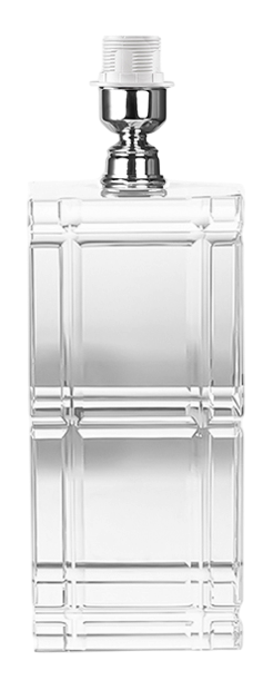 Candeeiro Cristal Retangular  Lapidado