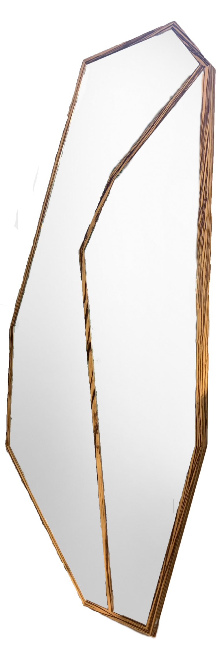 Moldura Geométrica Zebrano C/ Espelho