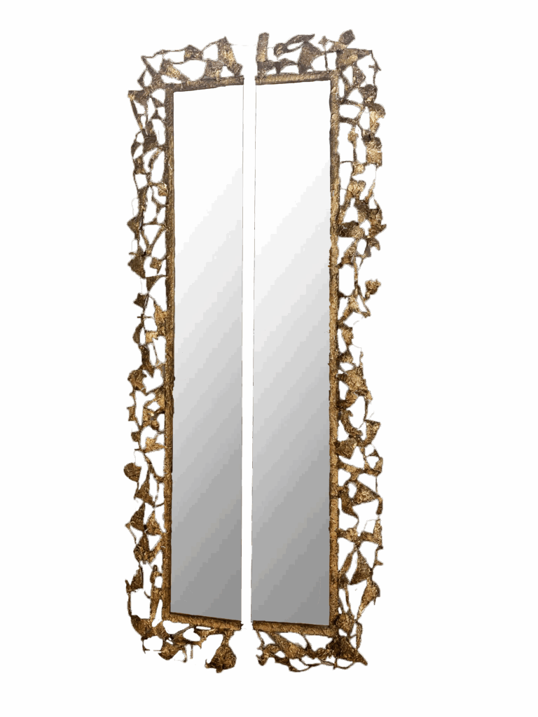 Moldura Liga Dourada Com Espelho (2 Partes)