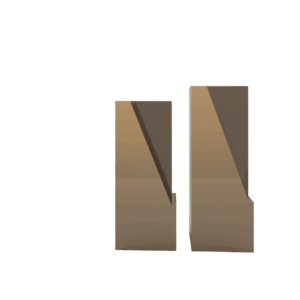 Coluna Espelho Bronze e Int. Vidro Bronze