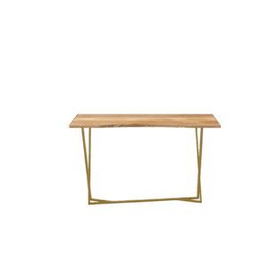Consola Pés Tubo Dourado