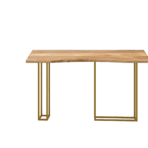 Consola Pés Tubo Dourado