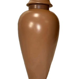 Vaso C/Tampa Madeira Rosa Seco