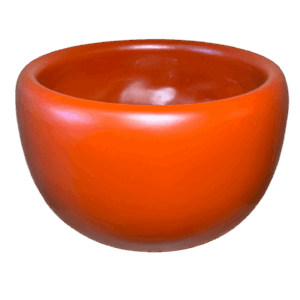 Taça Madeira Redonda Laranja