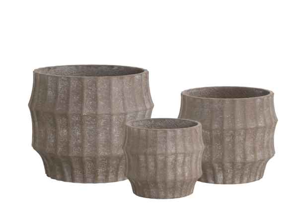 Vaso Ondas Taupe