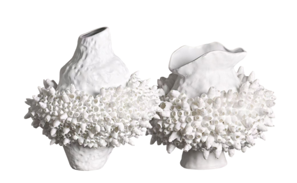 Jarra Porcelana Manual Efeito Coral