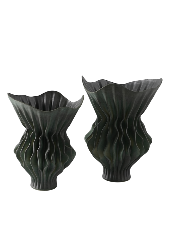 Jarra Porcelana 3D Verde Escuro