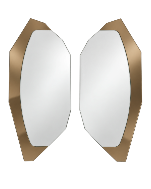 Espelho Irregular Duplo Bronze e Normal