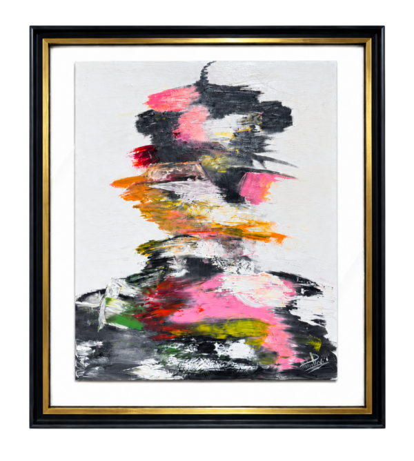 Pintura à Mão Cara Mulher Abstrata