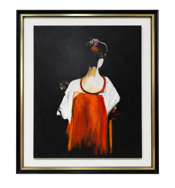 Pintura à Mão Chinesa Laranja